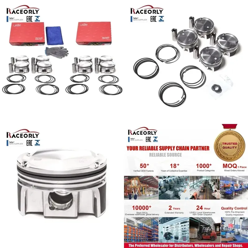 Hot Sale RACEORLY M177 4.0L Forged Piston & Ring STD for Mercedes-AMG C63 E63 G63 2018-21