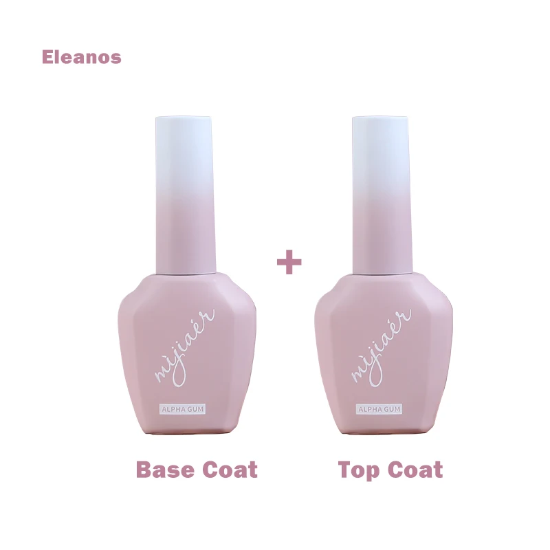 

Eleanos 15ml UV Gel Nail Polish No Wipe Top Coat Base Coat Varnishes Long Lasting Good Soak Off UV Gel Nail Art Nail Gel Primer