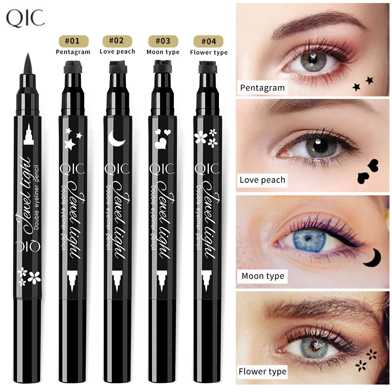 Penna per Eyeliner linee audaci e Precise pigmentate timbri per stelle e luna facili da usare Formula impermeabile a lunga durata impermeabile