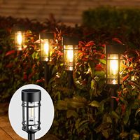 2PCS Solar Pathway Lights Outdoor, Waterproof IP65 Solar Powered Walkway Lights, Bright Outdoor Path Lighting for Landscape