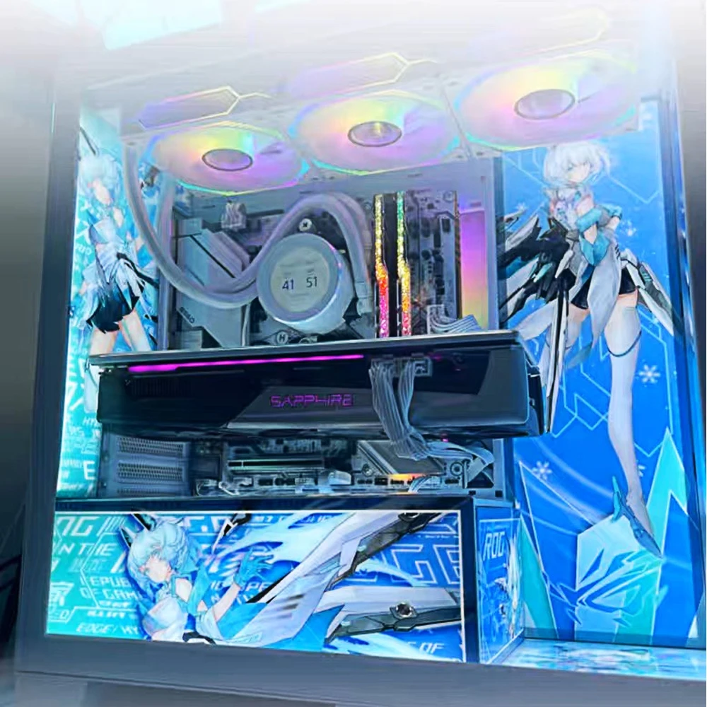 MOD Chassis Lighting Panel Customize,Colorful 5V 12V RGB GPU Side Backplate,Gamers Cabinet PSU Lightboard Baffle Plate AURA SYNC