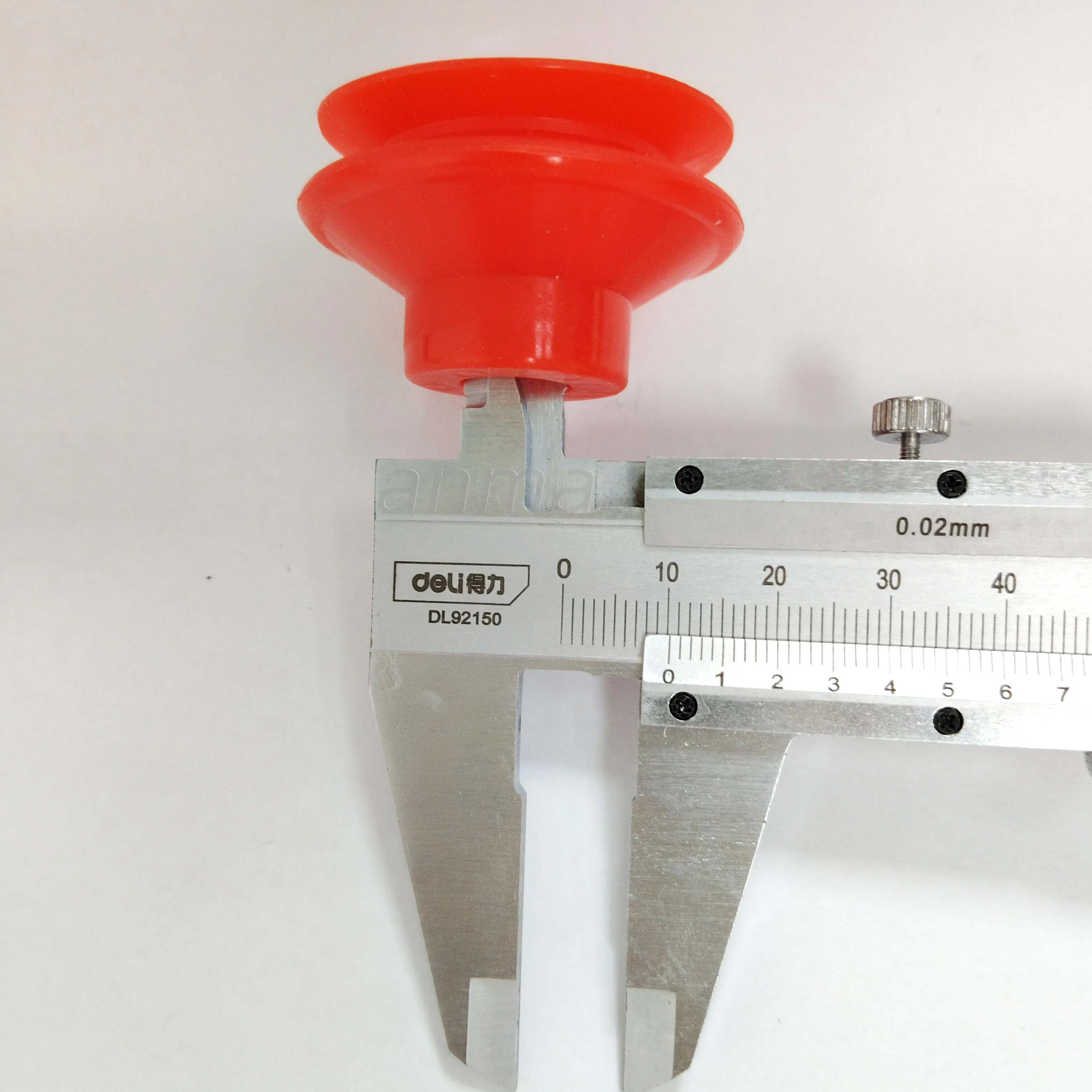 50pcs Red Rubber Sucker Cup 40x24x10mm Double-Layer Paper Sucker Cup For Printing Machine Parts