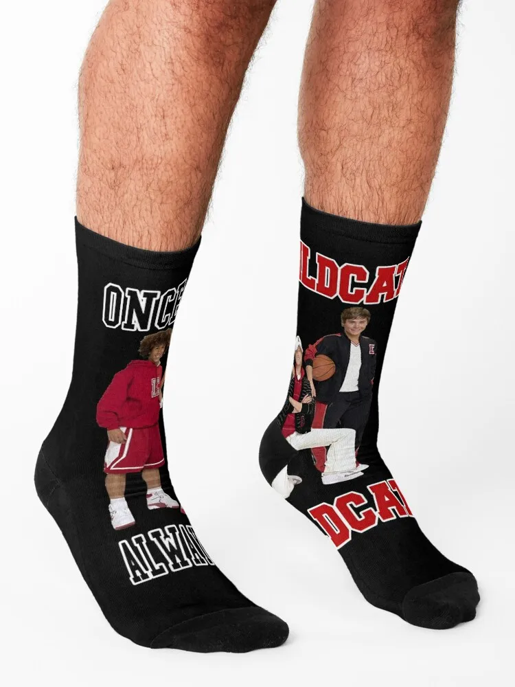 Funny Gift High School The Movies Musical Retro Wave Socks loose bright garter basketball hockey Socks For Women Men's