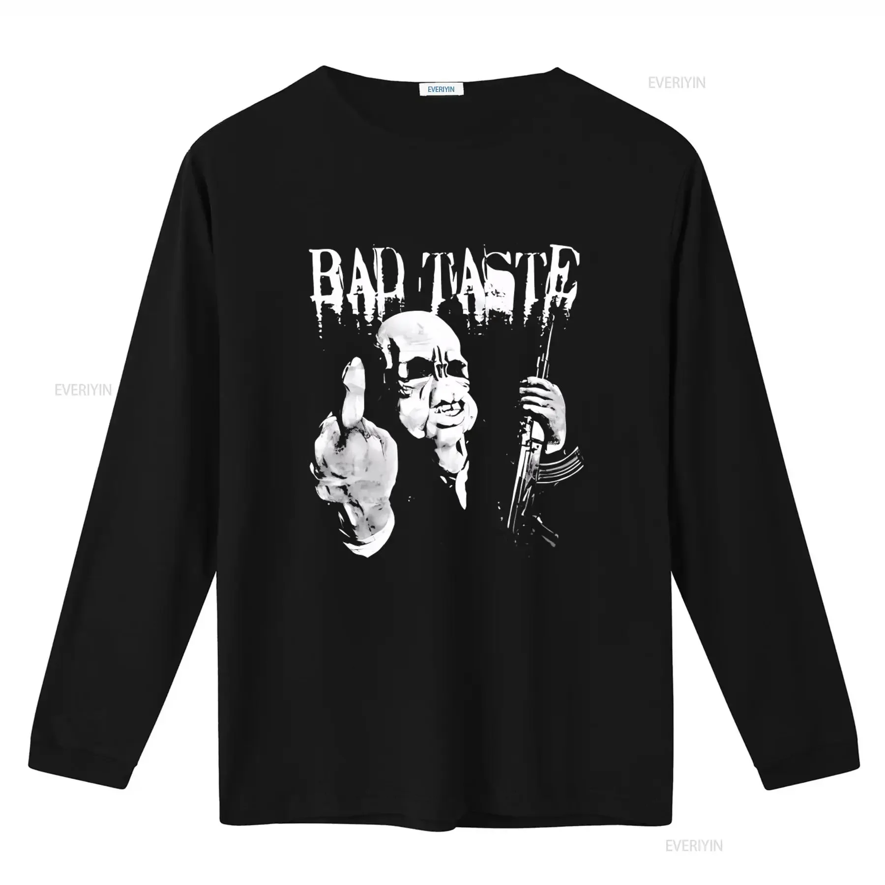 Bad Taste 'Finger' Movie T Shirt for Men Unique Print High Quality Fabric vintage Washed Versatile graphic