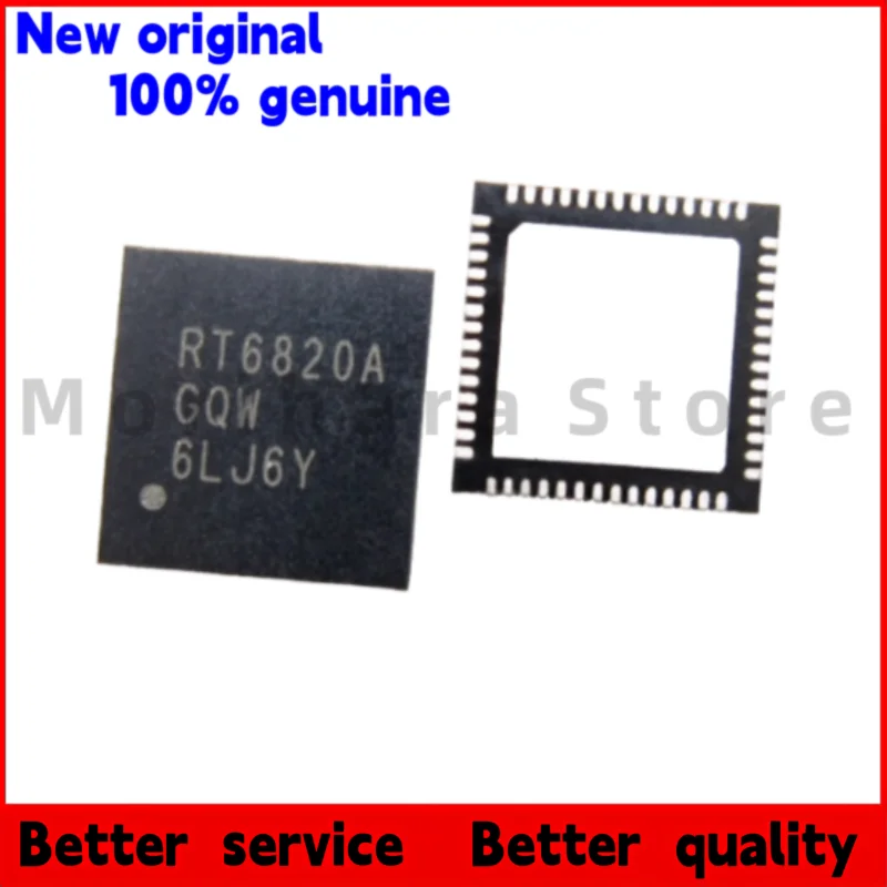 

2 шт./100% новый RT6820AGQW RT6820A QFN56 RT6820GQW RT6820 Черный пластиковый корпус