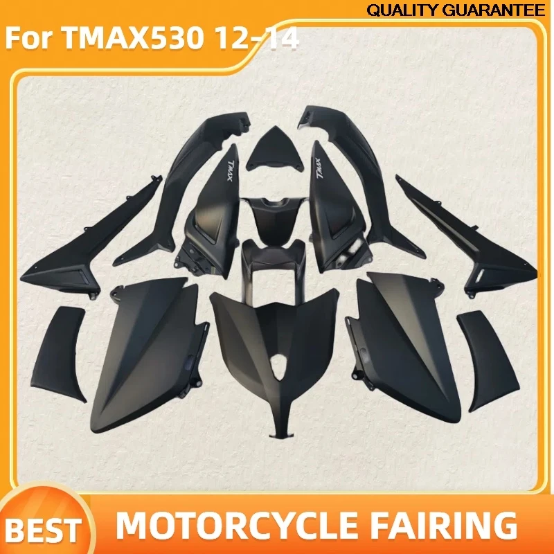 

TMAX 530 2012 2013 2014, комплект обтекателей мотоцикла для TMAX 530 12 13 14, обстановка кузова, все черные кузовы