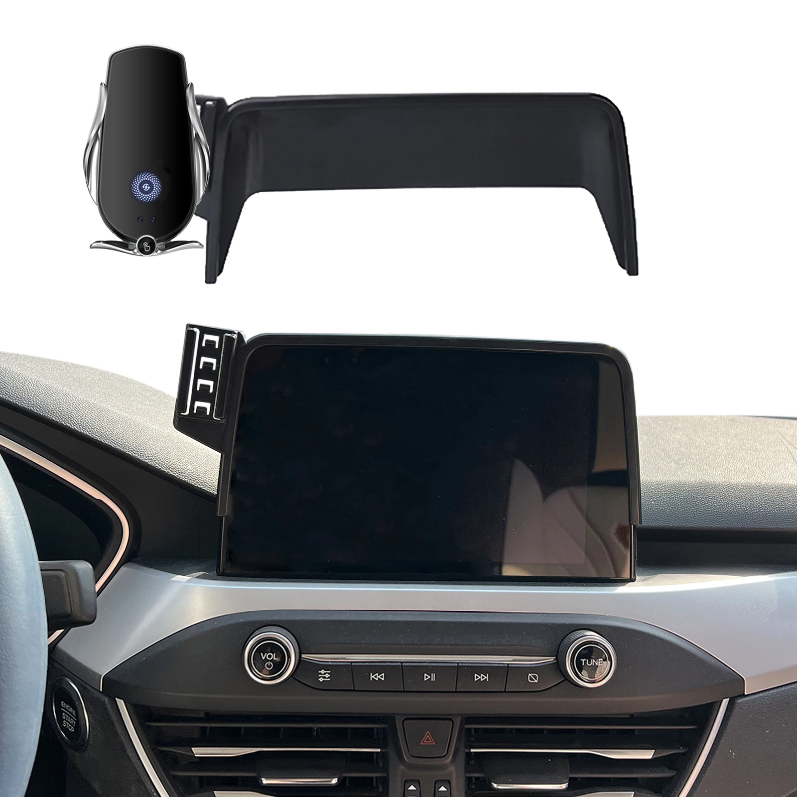 

for Ford Puma ST 2019~2022 Titanium ST-Line X Phone Holder Screen Fixed Navigation Bracket Base Wireless Accessories Charging