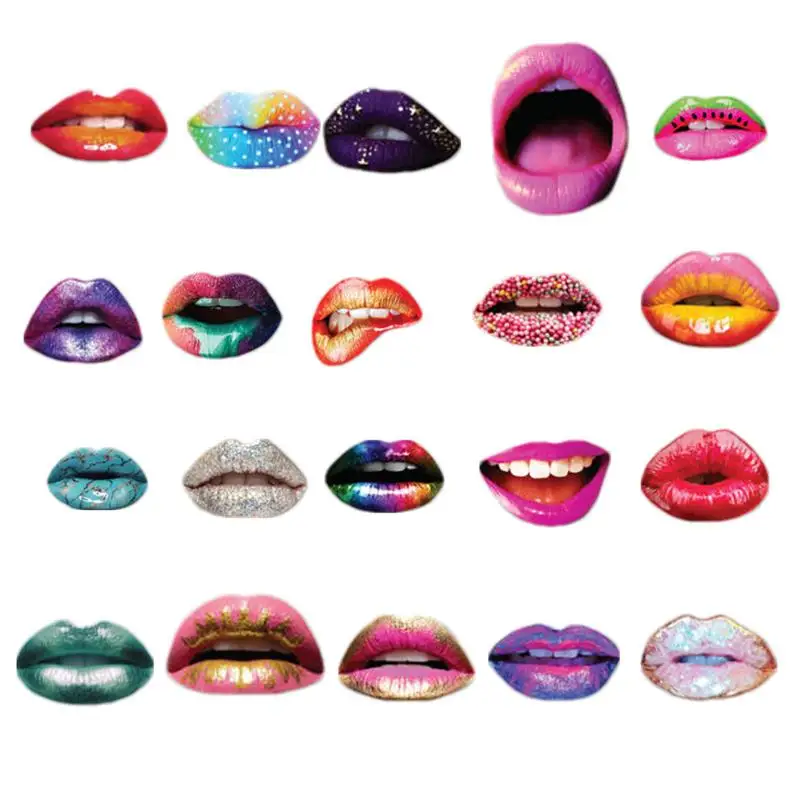 Mounth Lips Photo Booth Props Set 20X Photo Booth Props Mouth Lips Funny Create Unforgettable Moments Fun Selfie Props For