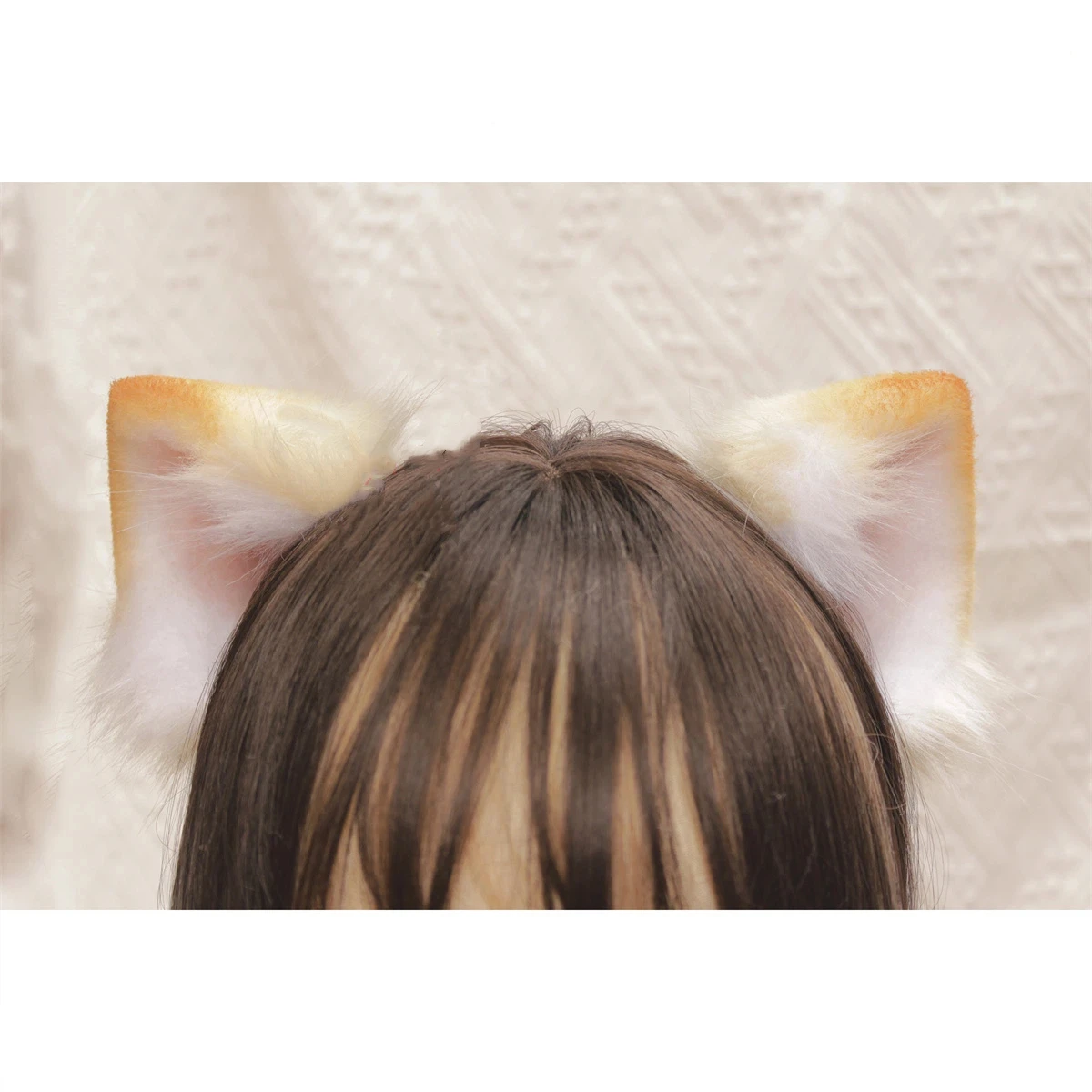 

Hand Made Beast Animals Orange Cats Ears Hairhoop Headwear Headband For Game Party Cosplay Prop Costume Accessories
