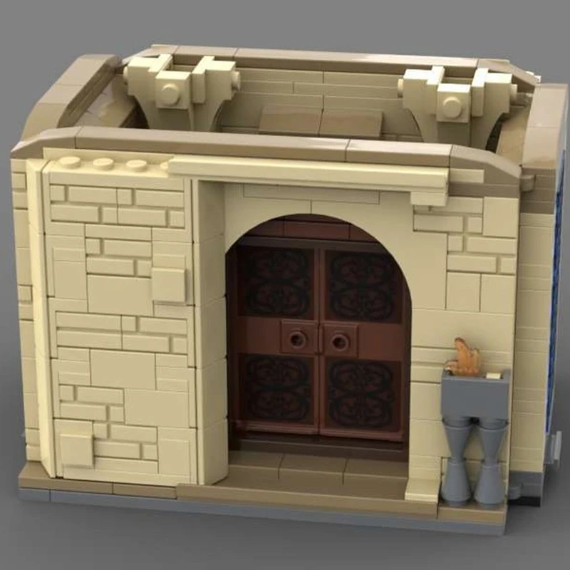 نموذج الفيلم الشعبي Moc بنة معالجات القلعة وحدات بناء نموذج التكنولوجيا الطوب لتقوم بها بنفسك تجميع لعبة عطلة مجموعة الهدايا