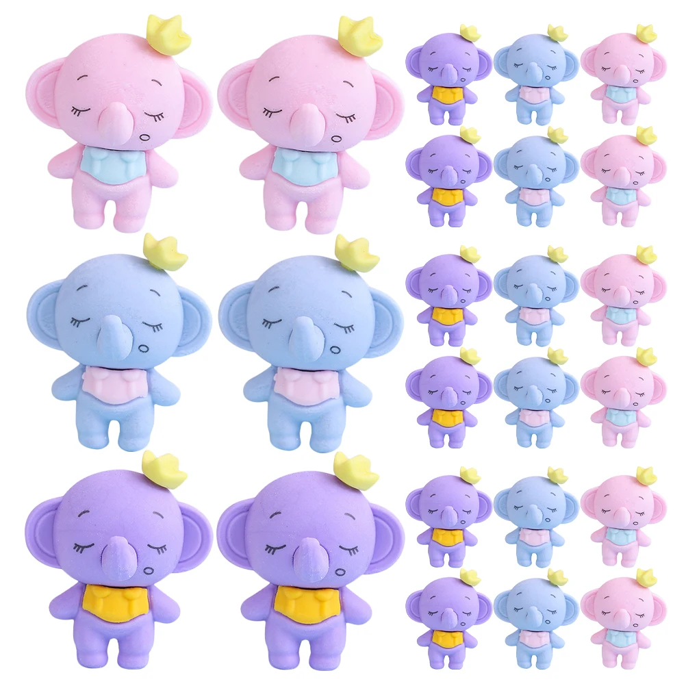 

36pcs Eraser Mini Cute Kawaii Tpr Student Supplies Fun Effective Erasing Longlasting Use Versatile Application