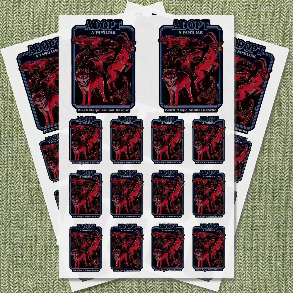 

Adopt A Familiar Part 3 Stickers Moto Sticker Auto Body Bumper Windows Cartoon Laptop Walls Vinyl Decal Car Tuning Accessories