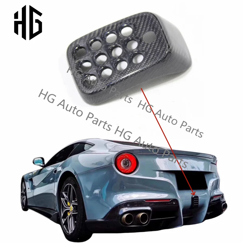 

Real Carbon Fiber Rear Fog Light Brake Lamp Cover For Ferrari F12 Berlinetta Brake Lights Cover