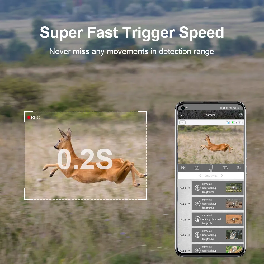 UCon جديد 2K البث المباشر كاميرا تعقب الحياة البرية 4G LTE كاميرا الصيد الشمسية في الهواء الطلق كاميرات تعقب الحركة المنشط للرؤية الليلية