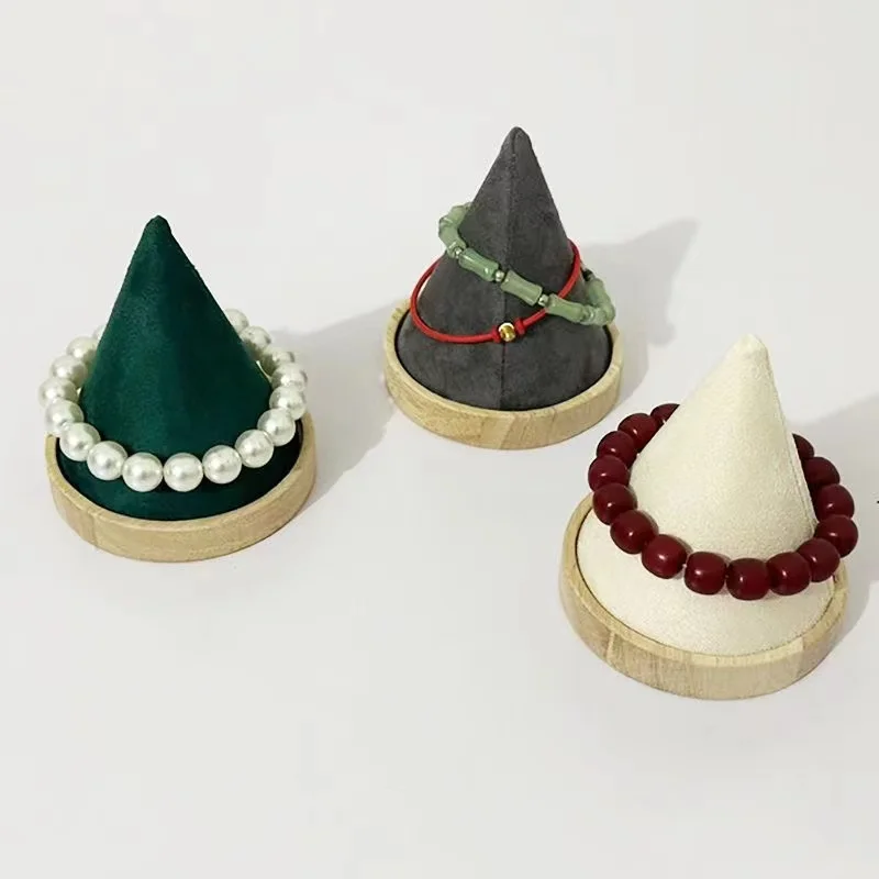 Jewelry Display Wooden Ring Stand Rings Bracelet Watch Pendant Organizer  Holder Jewelry Show Props Jewelry Box Packagin Case