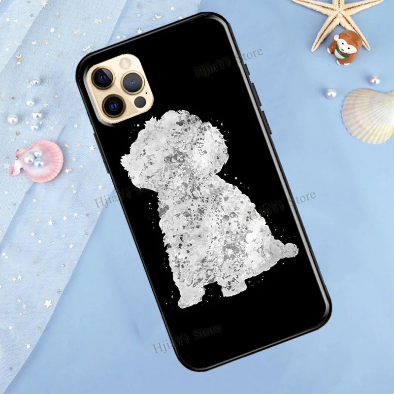 Cure Cartoon Poodle Funda Case For iPhone X XR XS MAX 11 12 13 Pro Max Mini 6S 8 7 Plus SE 2020 Cover Shell