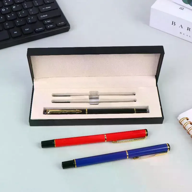 Gift Box Packaging Luxury Metal Ballpoint Pens Kit School Business Office Signature Roller Pen Student Stationery Supplies