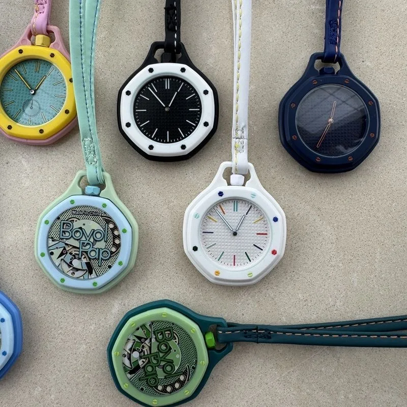2026-hot-sale-no-logo-decorative-dial-pendant-royal-style-quartz-hanging-watch-collaboration-fashion-polygon-candy-pocket-watch