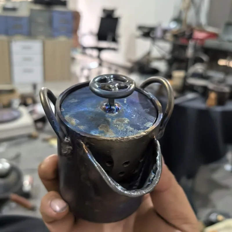 طقم شاي للسفر بزجاجة الكنز، إبريق شاي محمول للتخمير، فنجان شاي للسفر، طقم شاي خارجي، إبريق شاي صغير