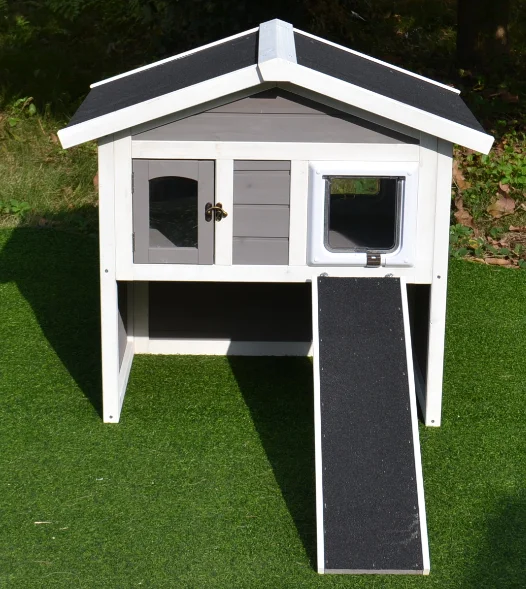 Cat House with Door, Rainproof - Kids Outdoor Table And Chair Set 评论和价格