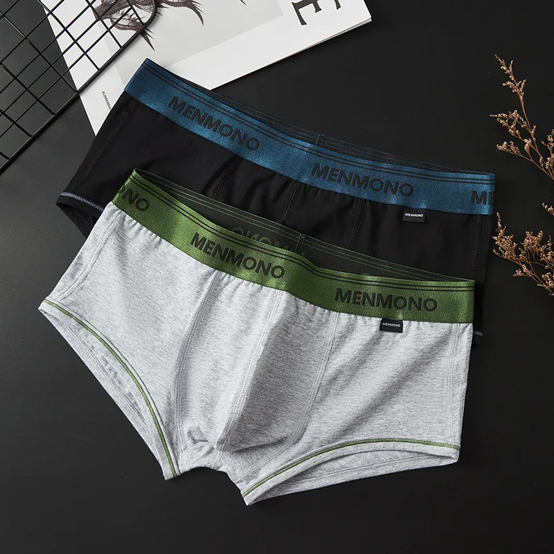 New Fashion Men Panties Underwear High Quality Mid Waist Soft Comfortable Boxer Shorts Male Cotton Breathable Sexy Underpants