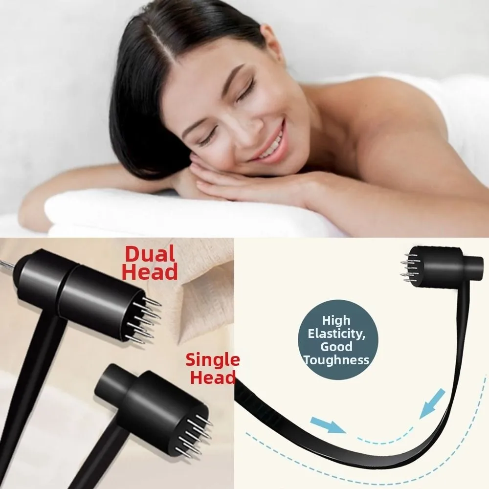 High Quality Plastic 7 Star Needle Portable Single Head 7 Star Plum Blossom Hammer Double Head Needle Massage for Beauty