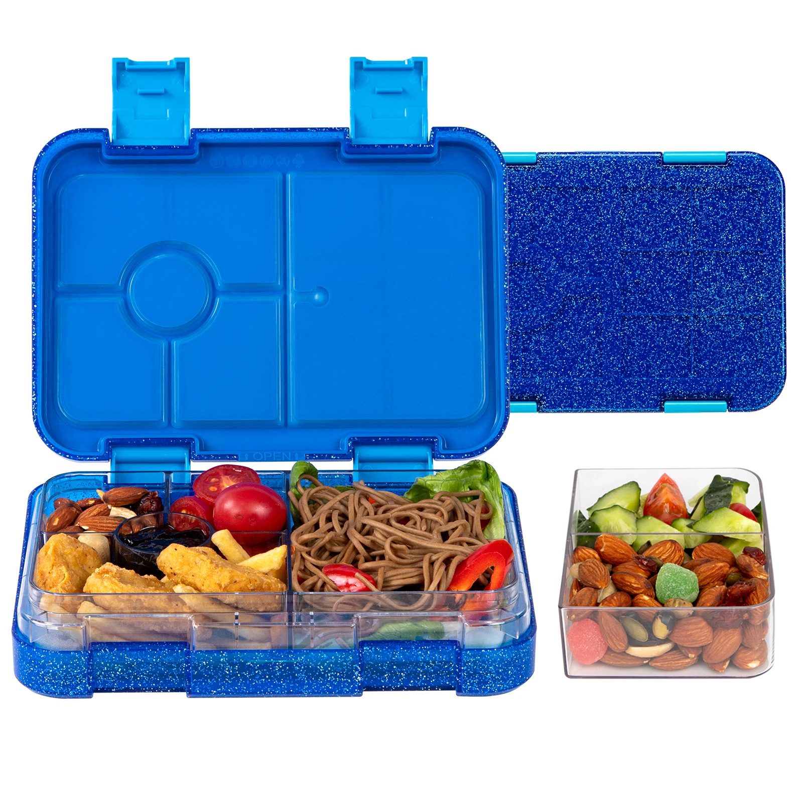 Tragbare versiegelte Lunchbox für Studenten, Bento-Box, Mikrowelle, erhältlich, Heizung, Schule, Büro, Personal, Obst, Lebensmittelbehälter, Gabeln, Löffel – Detail 9