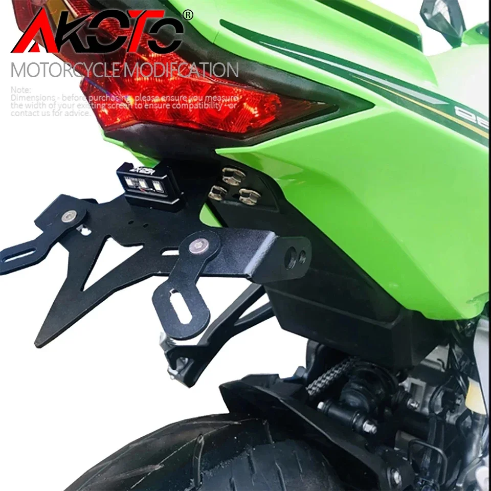 Tail Tidy Fender Eliminator For KAWASAKI Ninja ZX-4RR ZX4RR ZX 4RR ZX4R ZX-4R ZX25R License Plate Holder LED Turn Signal Lights