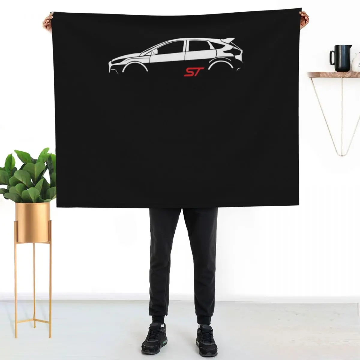 Fórd Focus St Vector Throw Blanket Summer Beddings anime Hair Loose Heavy Plush Blankets