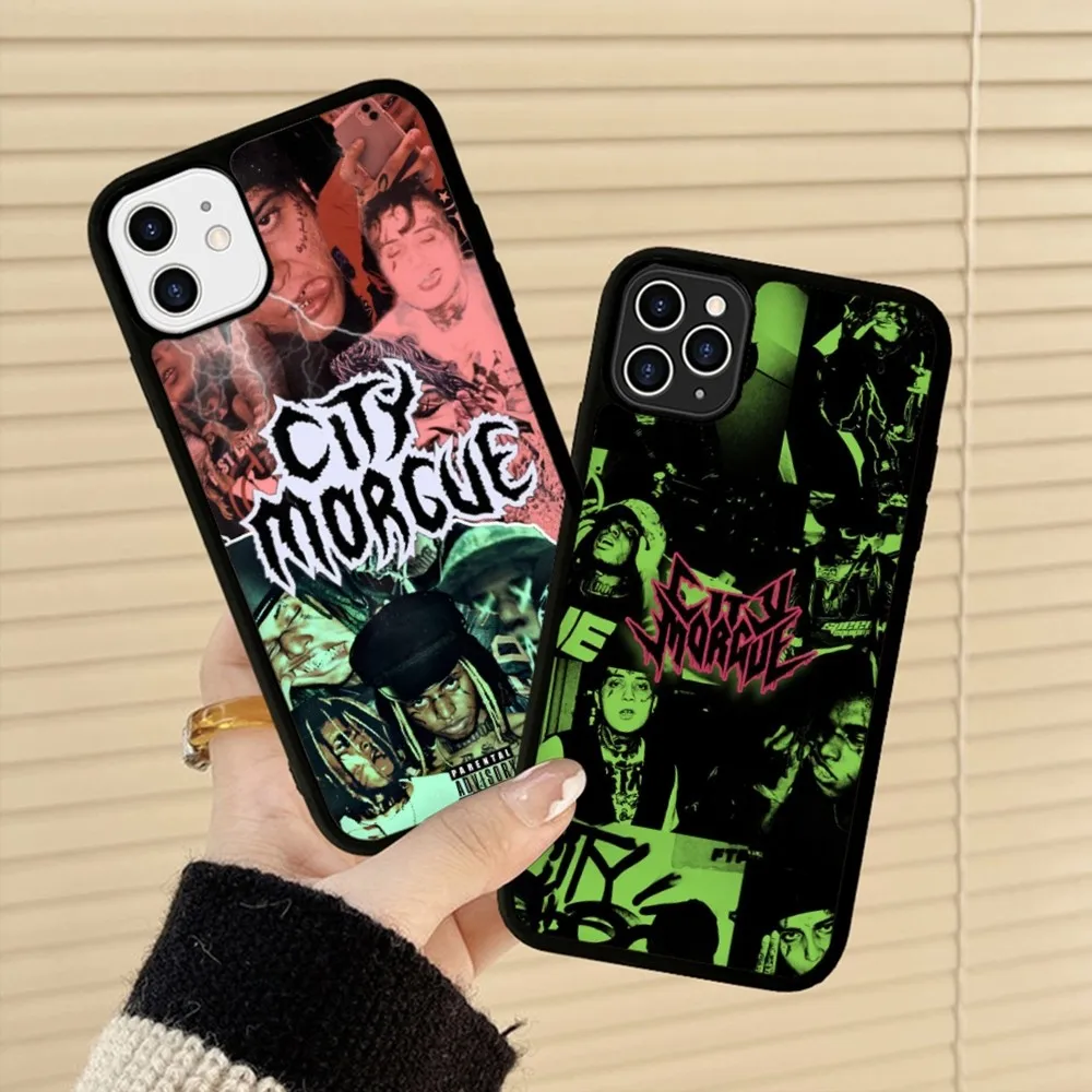 C-City Morgue Zillakami Phone Case Silicone PC+TPU For Samsung S10 20 30 22 23 24 Plus Lite Ultra Cover