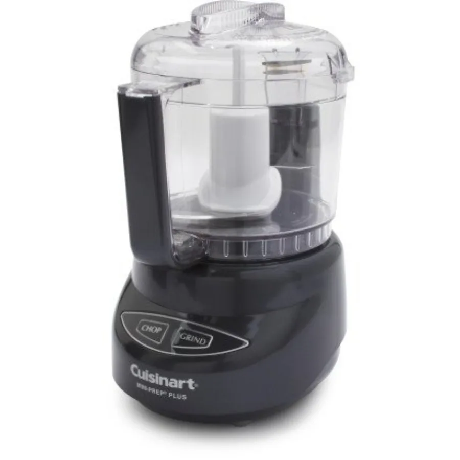 

24-Ounce Mini Food Processor for Chopping Herbs Vegetables and Hard Cheese with Reversible Stainless Steel Blade Dark Grey Work