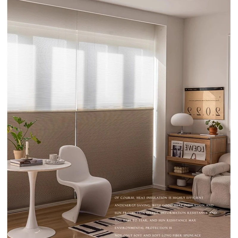 

Full shading double bead insulation sunshade honeycomb curtain