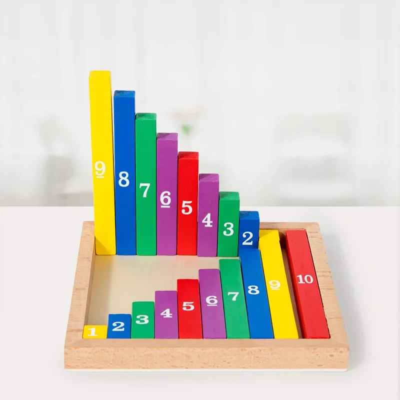 Colorful Wooden Math Toys Learning Sticks Long And Short Counting Sticks Mathematics Teaching Aid