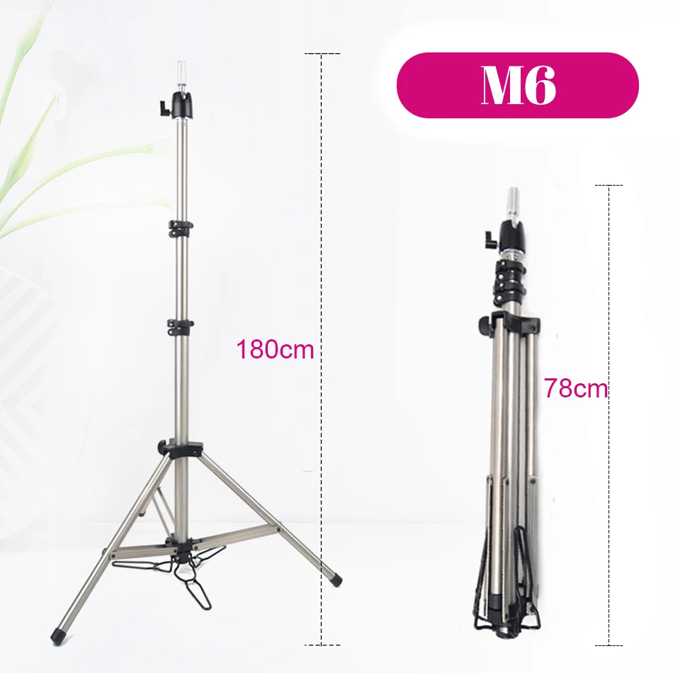155Cm Mannequin Head Holder Tripod Stand For Hairdressers Salon Training Head Strong Adjustable Wig Stand Tripod For Wig Making image 3