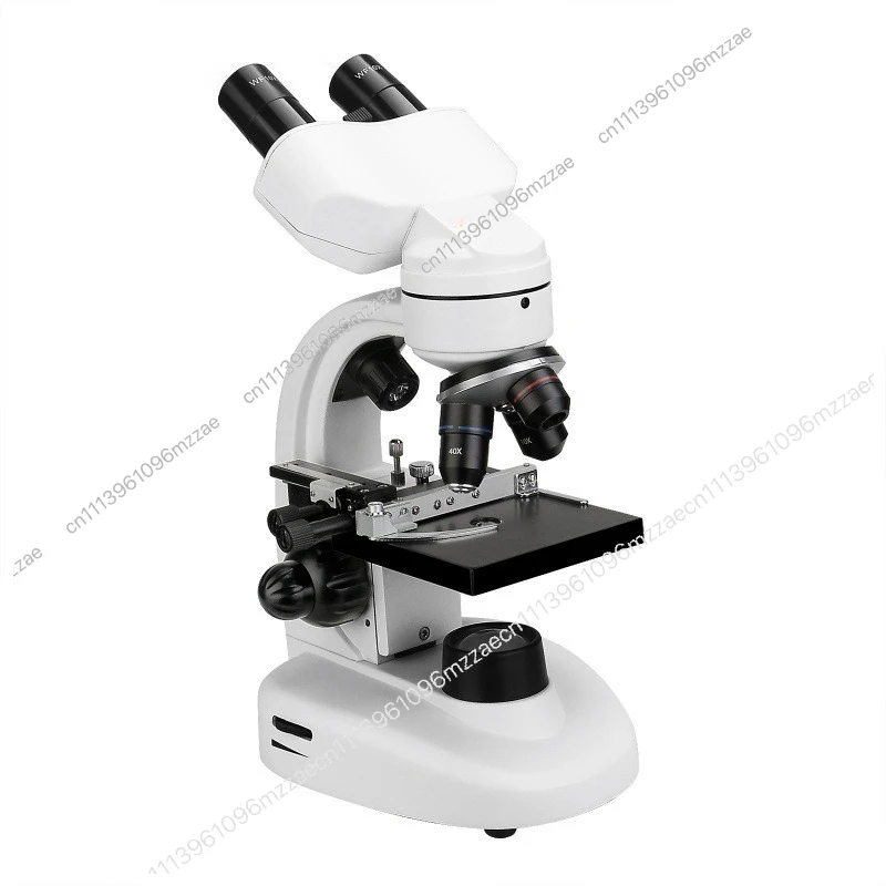 SV605 White + Black Duplex Binocular Microscope 40-1600 Times