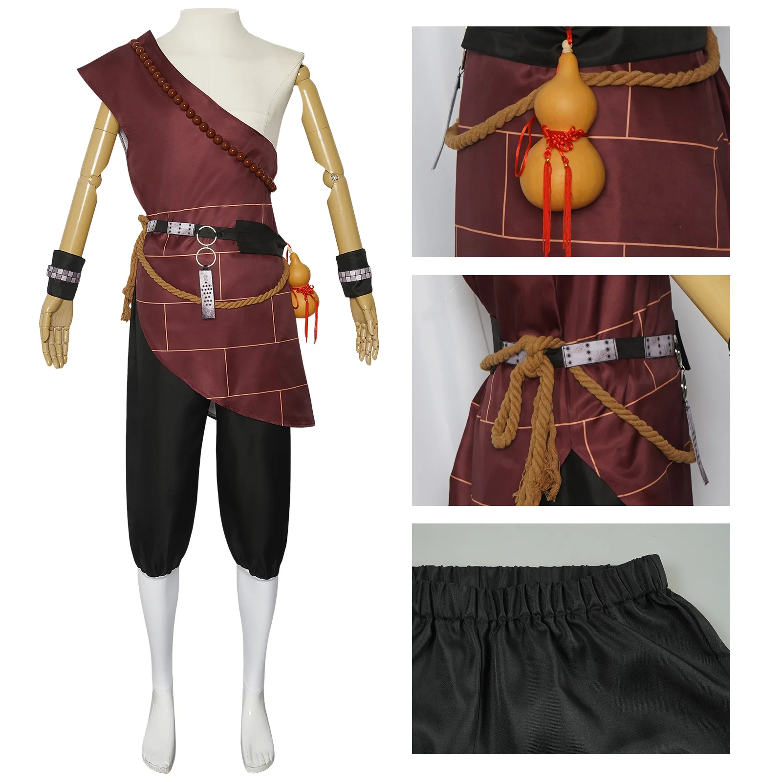 

Halloween Costumes New 3D Game Black Myth: Wukong Black Bear Spirit Cosplay Tops Pants Accessories Props Suit Adult Anime Cos