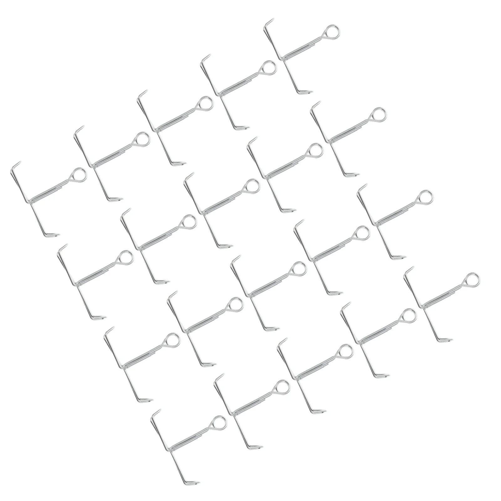 

20Pcs Flat Jaw Spring Clamp Smooth Galvanized Easy Lock Water Flow Control Hose Clip Flat Jaw Spring Clamp Tube Clamps