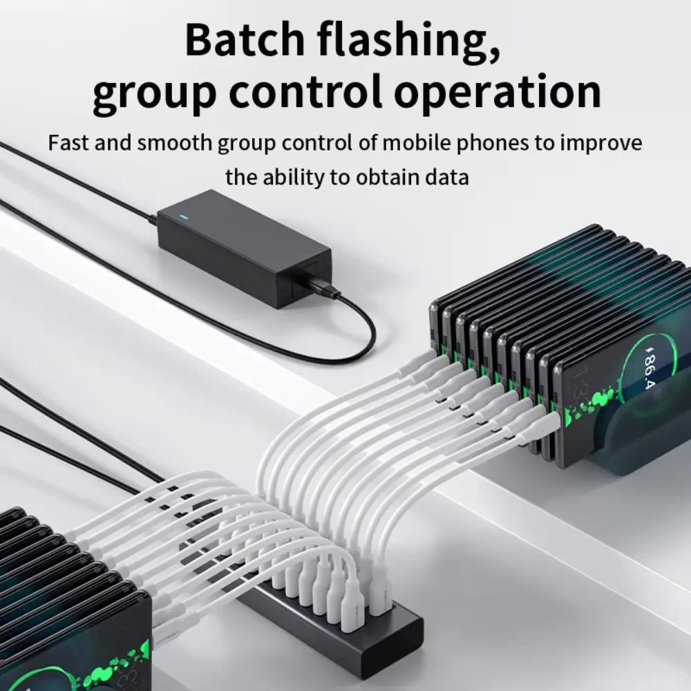 Acasis USB HUB 20 Ports Powered USB Hub Aluminum Multi USB 2.0 Hub Data Transfer Fast Charger Splitter With 96W Power Adapter