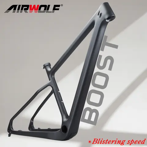 2023 AIRWOLF Carbon Frame MTB 29 Mountain Bike Hardtail Frames 148*12mm Thru Axle BOOST 29er*2.45 Inch MTB Bicycle Frame