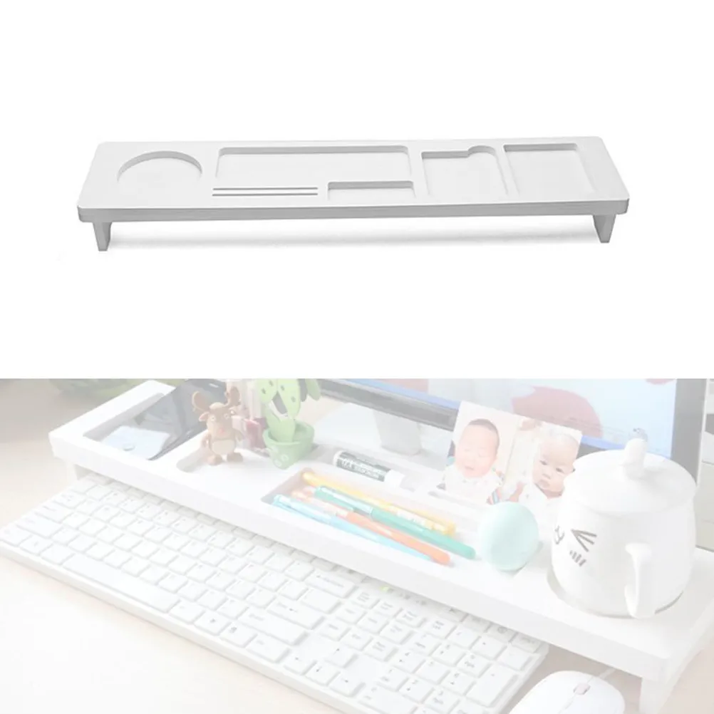 

Настольная плавающая полка для клавиатуры, съемный органайзер-лоток, ящик для хранения, подставка для ручек, держатель для канцелярских принадлежностей, компьютерный кронштейн, офисный настольный органайзер