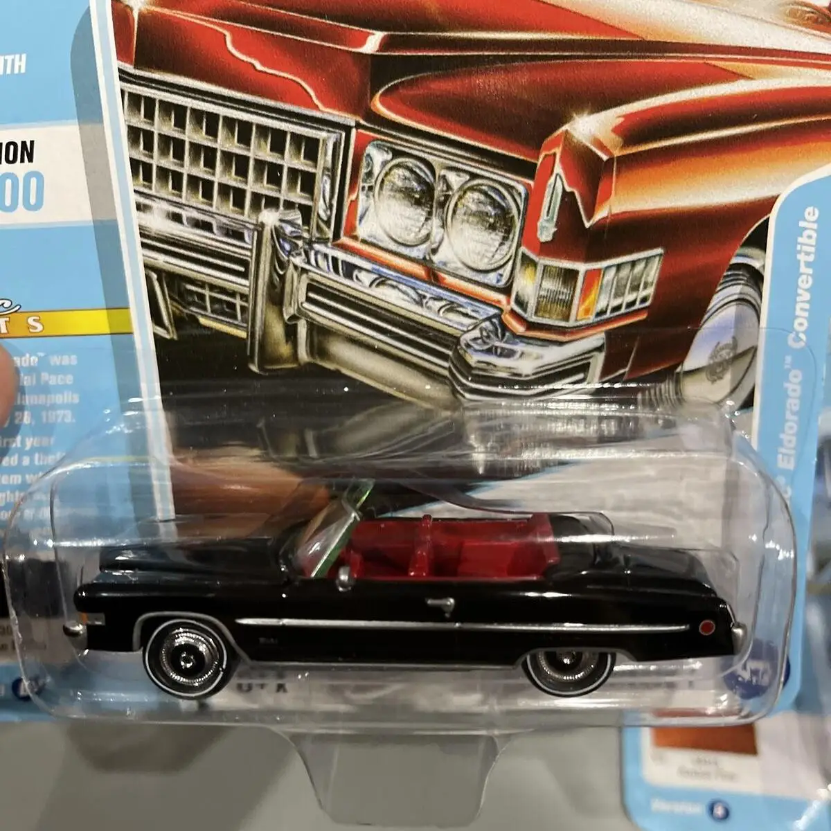 

Johnny Lightning 1/64 JL B5 1973 Eldorado Convertible Gloss Black Die-cast Alloy Car Model Gold Medal Collection