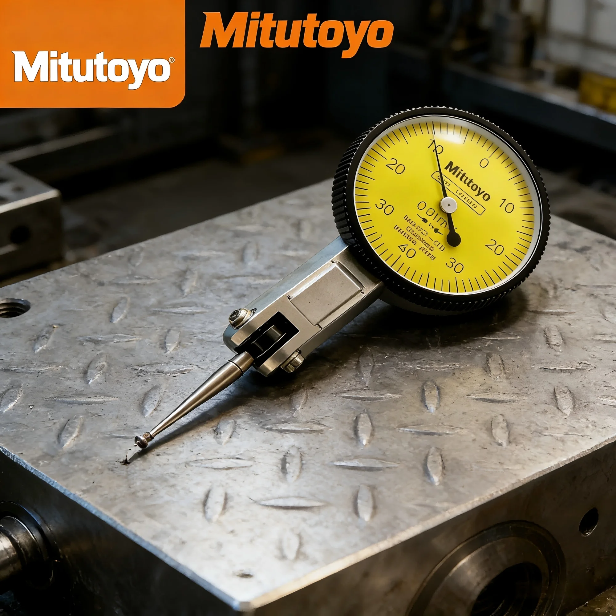 

Mitutoyo High Precision Lever Dial Test Indicator 0-0.8mm Dial Gauge with Magnetic Base for Industrial Machining Measurement