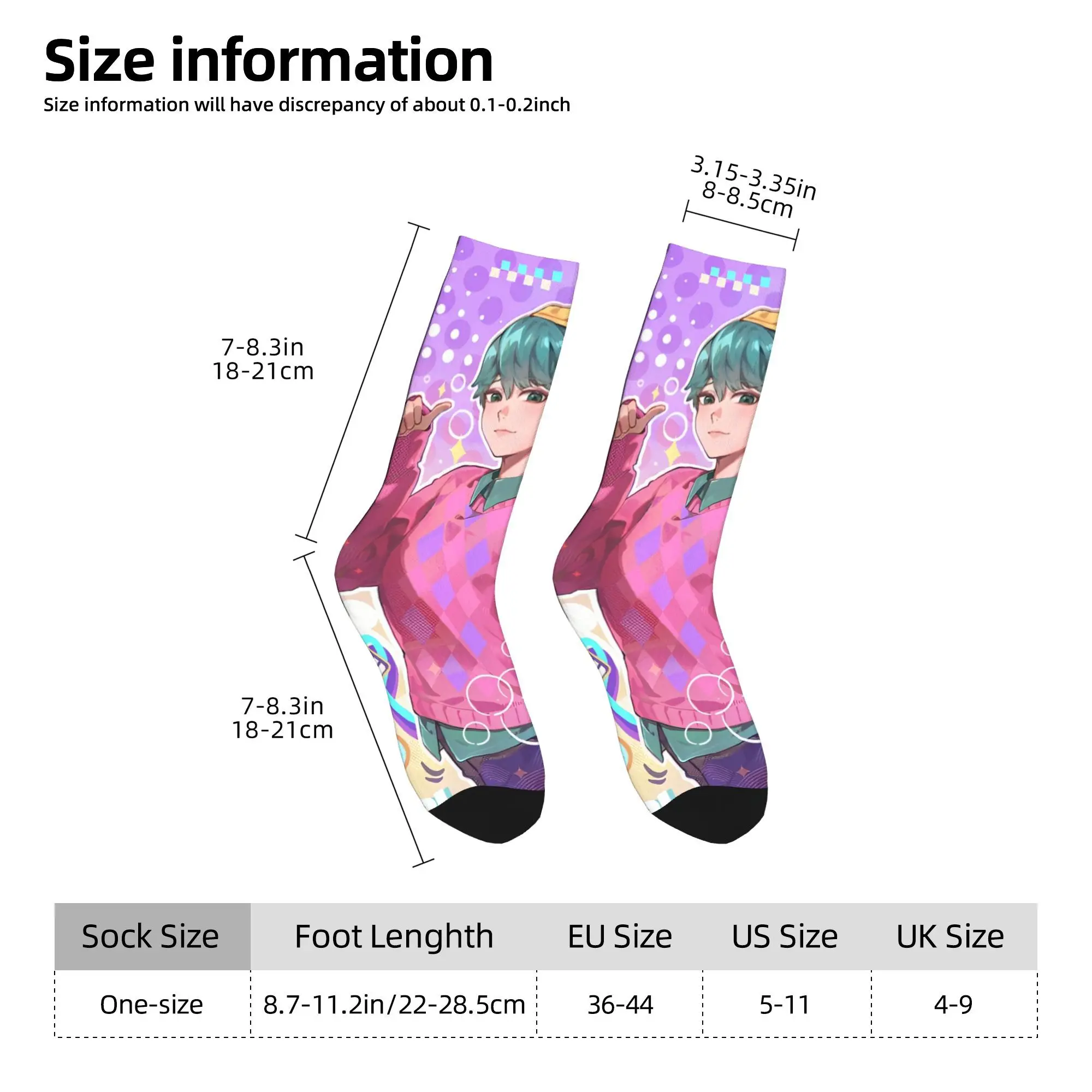 Saja Boys Kpop Demon Hunter ถุงเท้ารูปแบบถุงน่อง Anti SLIP ผู้หญิงผู้ชายถุงเท้าฤดูใบไม้ร่วง VINTAGE วิ่งกีฬาถุงเท้า