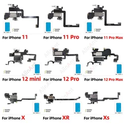 AiinAnt Phone Top Proximity Sensor Ear Earpiece Speaker Flex Cable For iPhone 11 Pro X Xr Xs Max 7 8 Plus with Sticker 100% OEM