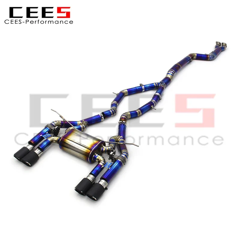 CEES Valvetronic Exhaust Muffler for BMW M3/M4 F80/F82 3.0T 2015-2019 Titanium Catback Exhaust Pipes Racing Exhaust System