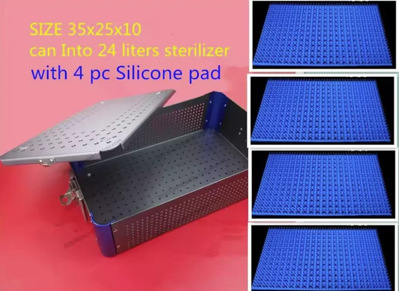 Medical High temperature pressure Disinfection case silicone sterilise sterilizer orthopedic Surgery instrument sterilizing box