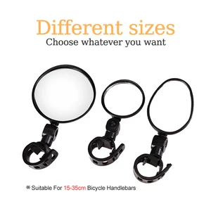 2 pcs Bicycle rearview mirror 360 degrees adjustable rotary universal cycling guiding mirrors rearview mirrors for MTB road bike 10 Main Sales Mirror Rearview Mirror - №7