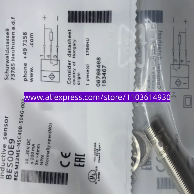 3PCS New inductive sensor BES M12ME-NSC40B-S044-003 BES M12ME-PSC40B-BV03 BES M08MI-PSC20B-S04G BES M12ME-PSC40B-S04K