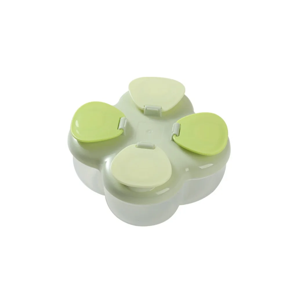 Partitioned Baby Formula Dispenser Leak Resistant 4 Compartments Formula Storage Box 720ml PP Baby Food Container