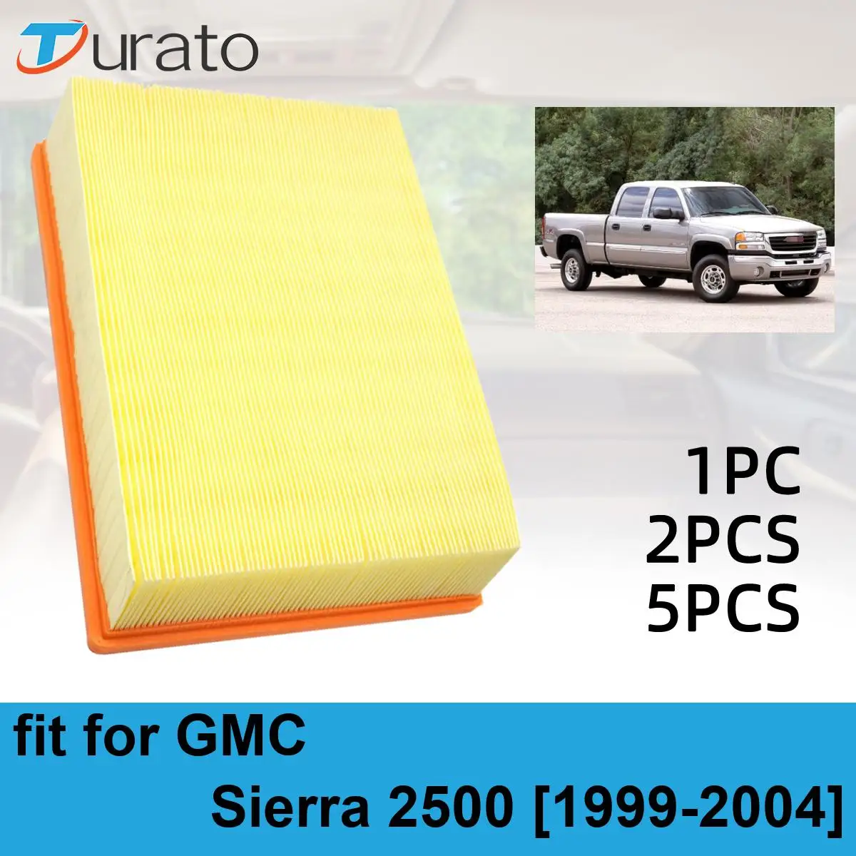 Car Engine Air Filter Pollen Auto Climate Control Gases Replace Accessories Pollen For GMC Sierra 2500 1999-2004 CA8755A